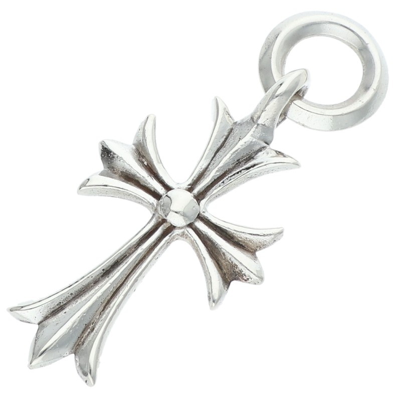 クロムハーツ Chrome Hearts   TINY CH CROSS タイニーCH差し交わす 惹きつける しろがね色首飾りいの一番(しろがね色 3.39g)【325062】【FK04】【小物】【中古】bb476#rinkan*B