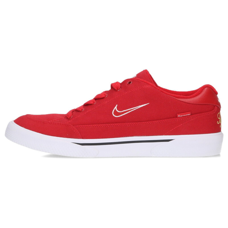 ナイキ NIKE ×シュプリーム SUPREME 大きさ:28.5糎  SB GTS QS 801621-661 グレートテニスシューズクイックストライクスニーカー(赤いこと×白いこと)【025062】【BS99】【メンズ】【小物】【中古】bb30#rinkan*A
