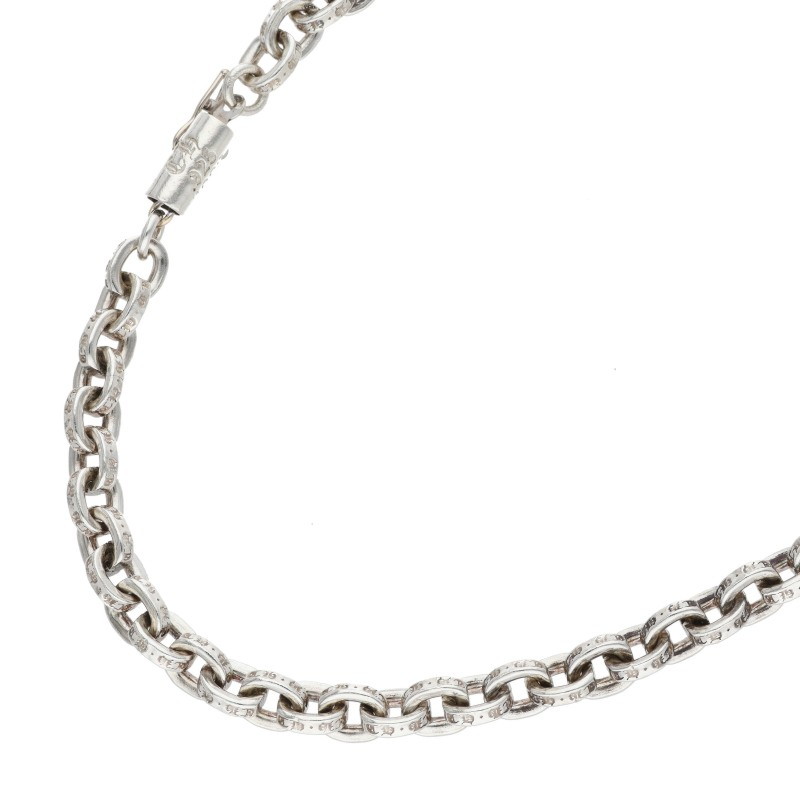 クロムハーツ Chrome Hearts 大きさ:24inch  PAPER CHAIN 24 調査報告チェーン店24inch しろがね色首飾り(しろがね色 48.76g)【025062】【GZ11】【小物】【中古】bb468#rinkan*B