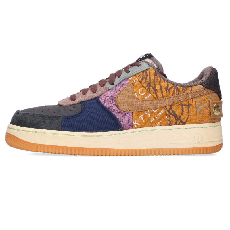 ナイキ NIKE ×トラヴィススコット Travis Scott 大きさ:26.5珊  AIR FORCE 1 LOW CACTUS JACK CN2405-900 エアフォースワンローカクタスジャックスニーカー(赤銅色調×米国海軍×黒いこと)【025062】【BS99】【メンズ】【小物】【中古】bb51#rinkan*A