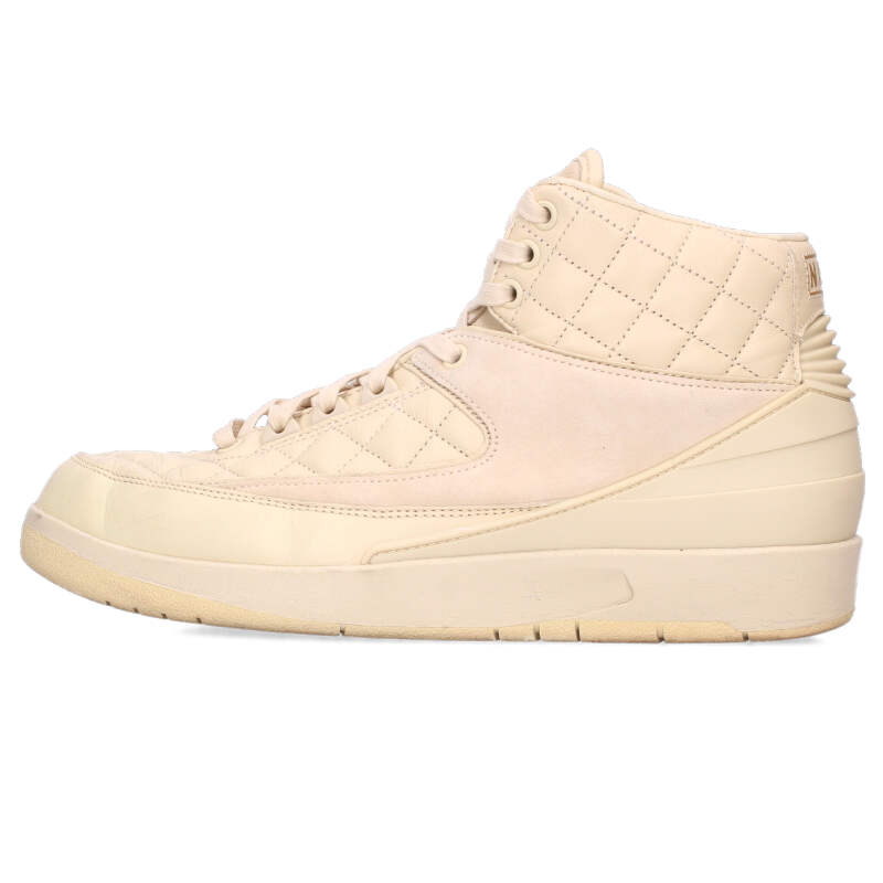 ナイキ NIKE 大きさ:27珊  834825-250 AIR JORDAN 2 RETRO エアジョーダン2レトロJ UST DONスニーカー(ベージュ)【025062】【BS99】【メンズ】【小物】【中古】bb457#rinkan*B
