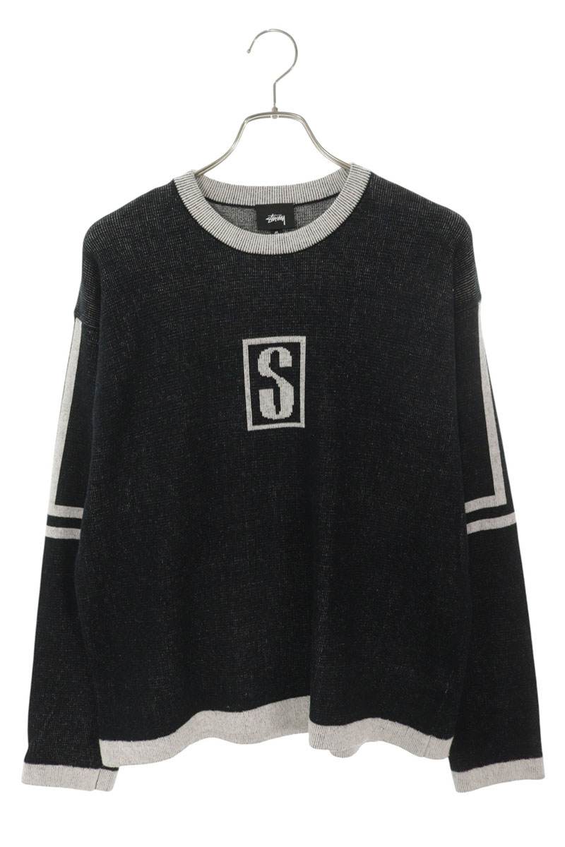 ステューシー STUSSY 大きさ:M  117279 アルペインセーターニット(黒いこと)【106062】【BS99】【メンズ】【中古】bb380#rinkan*B