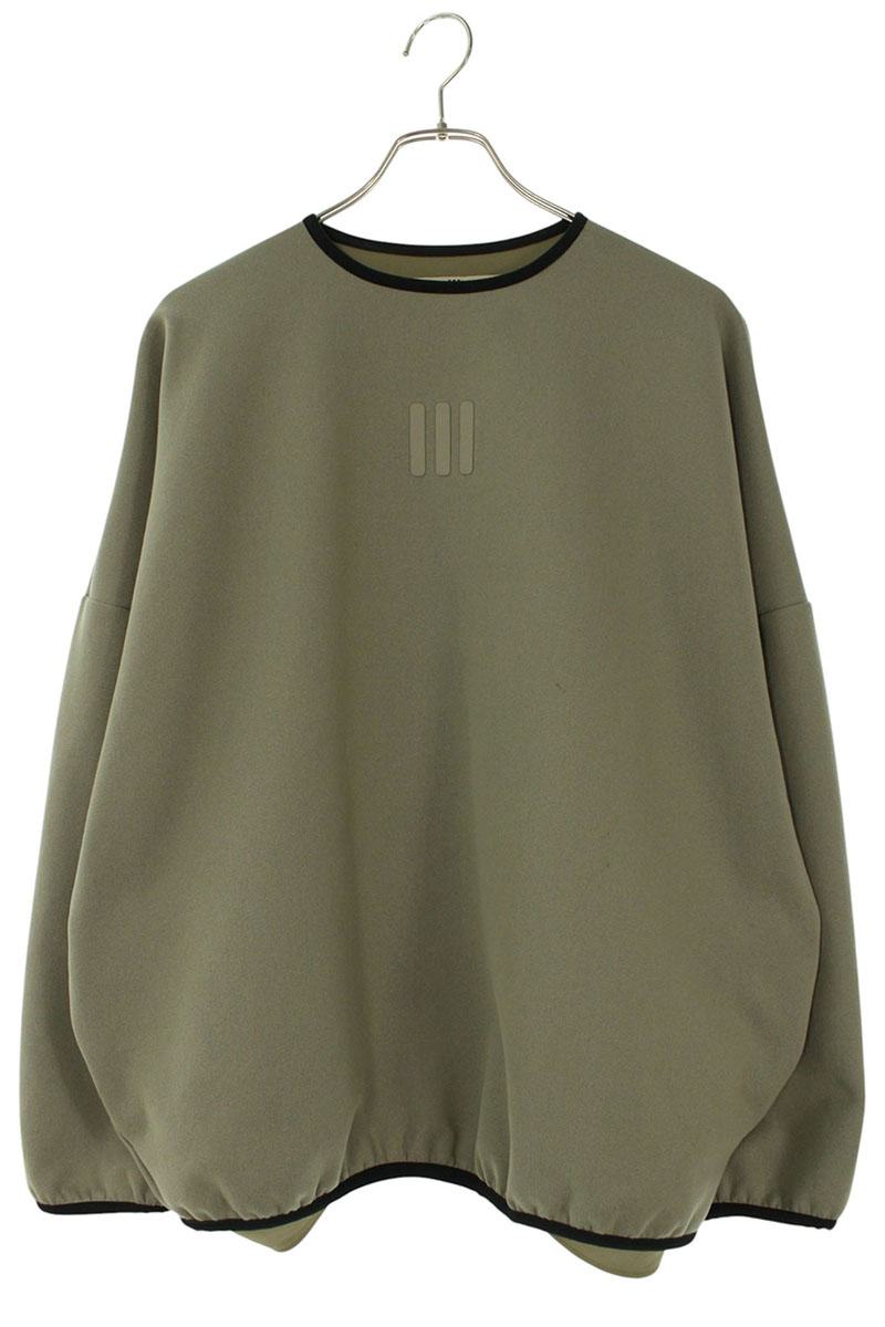 フィアオブゴッド FEAR OF GOD ×アディダス adidas 大きさ:XS  Athletics Suede Fleece Crewneck IS5304 アスレチックスエードフリースクルーネックスウェット(カーキ調)【106062】【BS99】【メンズ】【中古】bb411#rinkan*B