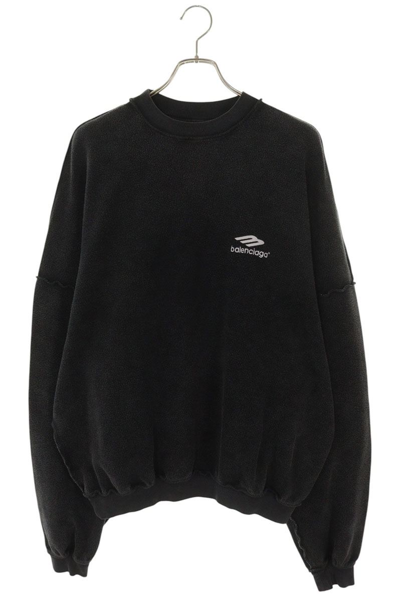 バレンシアガ BALENCIAGA 大きさ:M  852319 TTVH7 スポーツアイコンインサイドアウトスウェット(薄墨色)【715062】【OM10】【メンズ】【中古】bb379#rinkan*B