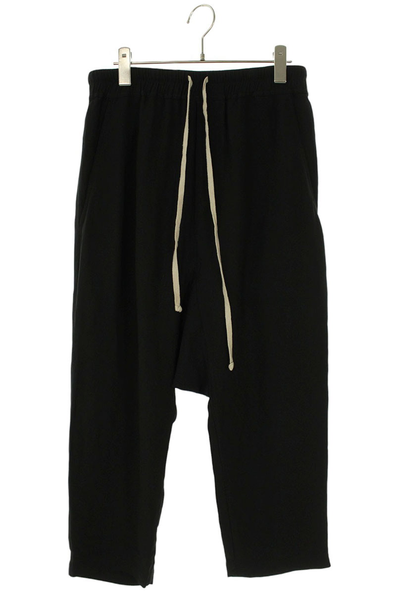 リックオウエンス Rick Owens 大きさ:48  RU20S7381-Y サルエルロングパンツ(黒いこと)【815062】【OM10】【メンズ】【中古】bb413#rinkan*B