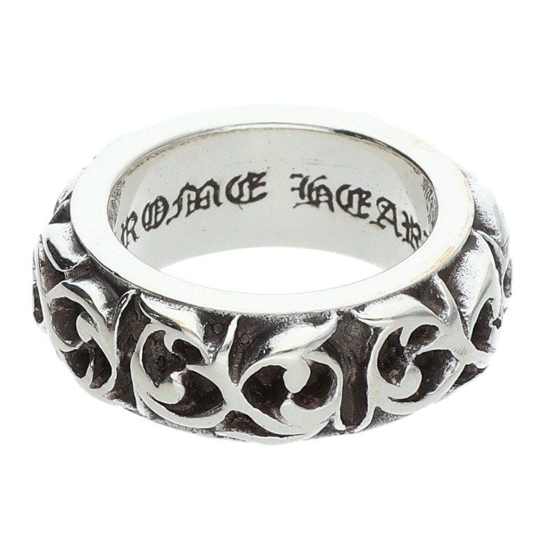 クロムハーツ Chrome Hearts 大いさ:6.5号  ETRNITY VINE BAND エタニティヴァインバンド しろがね色輪っか(しろがね色 10.99g)【125062】【GZ11】【小物】【中古】bb468#rinkan*B