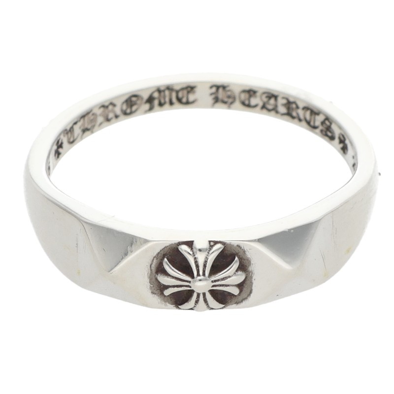 クロムハーツ Chrome Hearts 大きさ:7号  BUBBLGM PYRAMID PLS バブルガムピラミッドプラス しろがね色輪っか(しろがね色 1.68g)【125062】【NO05】【小物】【中古】bb390#rinkan*B