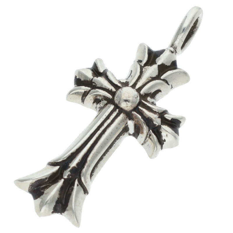 クロムハーツ Chrome Hearts   DBL CH CRS ダブルCH差し交わす しろがね色首飾りいの一番(しろがね色 4.97g)【815062】【聞き入れる15】【小物】【中古】bb450#rinkan*S