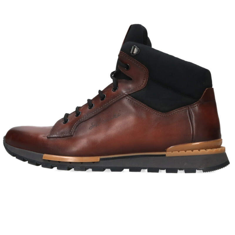ベルルッティ Berluti 大きさ:9  カリグラフィ レザーハイカットブーツ(赤銅色)【925062】【BS99】【メンズ】【小物】【中古】bb410#rinkan*B