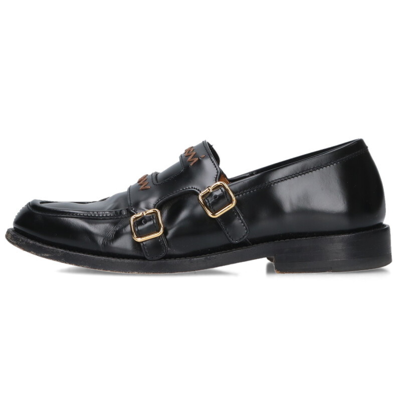 マルニ MARNI 大きさ:39 ダブルバックルローファー(黒いこと×赤銅色×ゴールド)【035062】【BS99】【レディース】【小物】【中古】bb455#rinkan*B