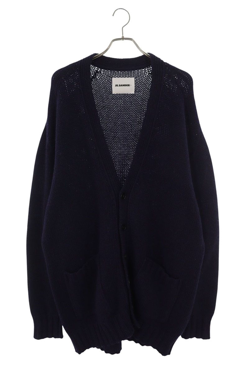 ジルサンダー JILSANDER 大きさ:54  JPUT751517 オーバーサイズウールカーディガン(パープル)【425062】【BS99】【メンズ】【中古】bb384#rinkan*B