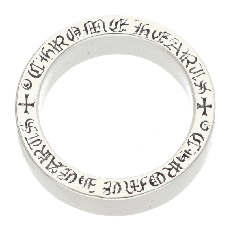 クロムハーツ Chrome Hearts 大きさ:15号  6粍 SPACER PLN 6粍スペーサープレーン しろがね色輪っか(しろがね色 10.85g)【325062】【FK04】【小物】【中古】bb205#rinkan*B