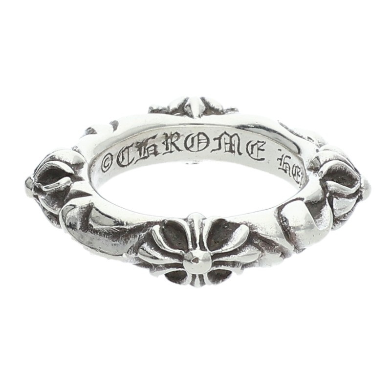 クロムハーツ Chrome Hearts 大きさ:8号  SBT BAND SBTダンス楽隊 しろがね色輪っか(しろがね色 7.47g)【325062】【os06】【小物】【中古】bb453#rinkan*B
