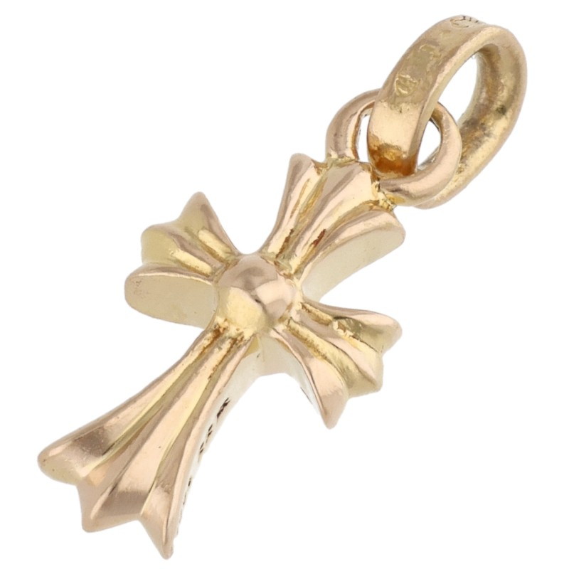 クロムハーツ Chrome Hearts   22K CRS BBYFAT 22Kベイビーファット 惹き付ける ゴールド頸飾りいの一番(黄色ゴールド 3.74g)【225062】【FK04】【小物】【中古】bb297#rinkan*B