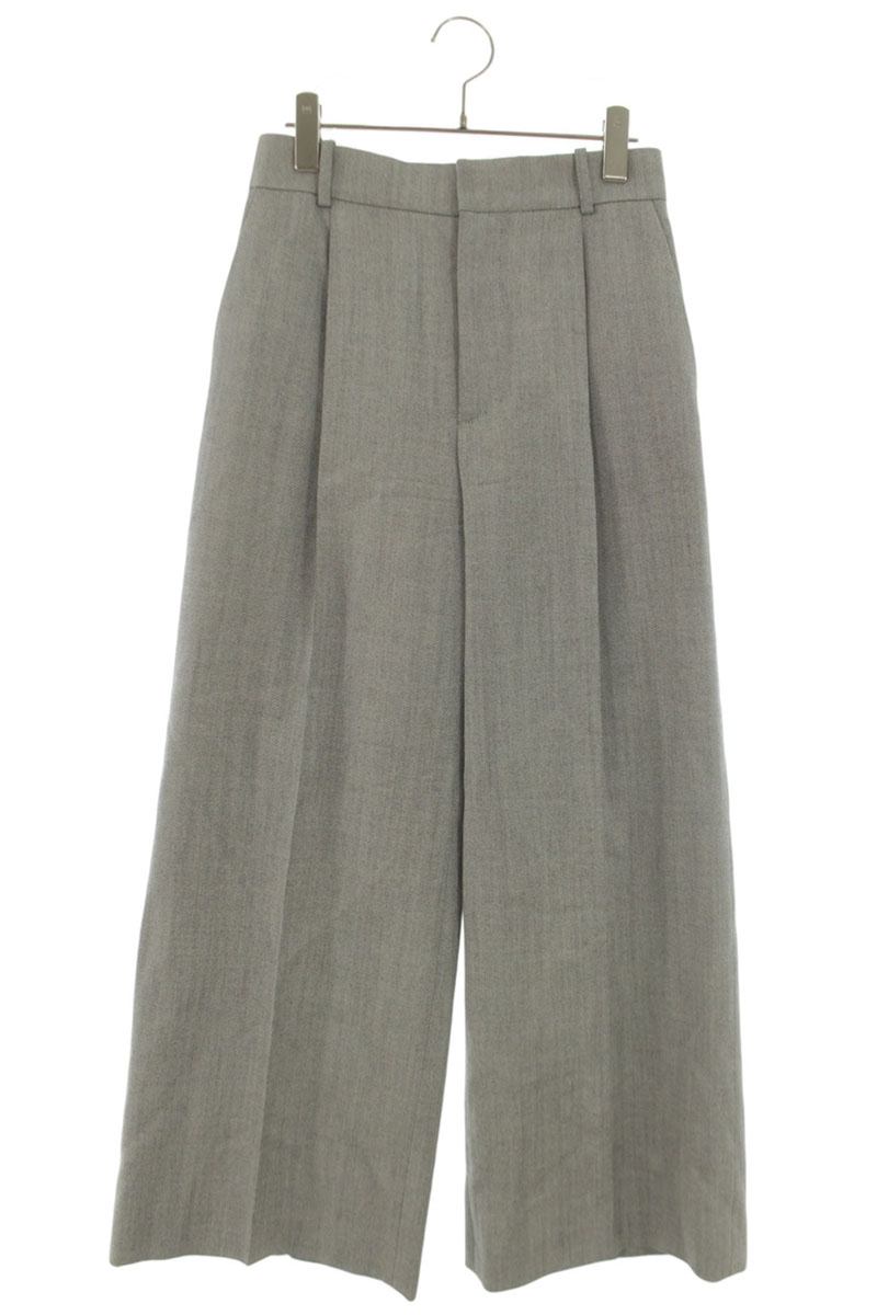 ディオール Christian Dior 大いさ:34  051P35S1232 ワイドスラックスロングパンツ(薄墨色)【106062】【BS99】【レディース】【中古】bb51#rinkan*B