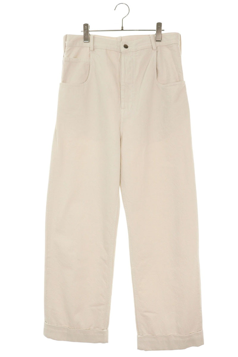 アンドゥムルメステール ANN DEMEULEMEESTER サイズ:44 ハイコンフォートトラウザーズロングパンツ(ホワイト調)【106062】【BS99】【メンズ】【中古】bb18#rinkan*B|RINKAN