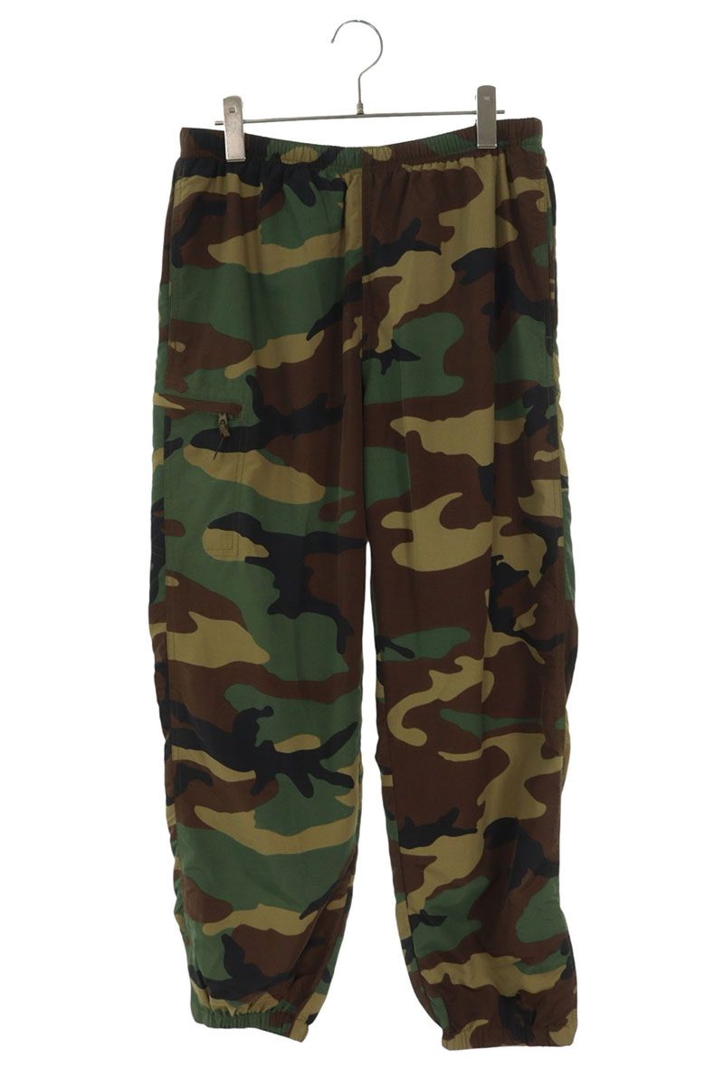 シュプリーム SUPREME 大いさ:S  19SS  Nylon Trail Pant 家鴨柄ナイロントラックロングパンツ(緑であること調)【106062】【BS99】【メンズ】【中古】bb315#rinkan*A
