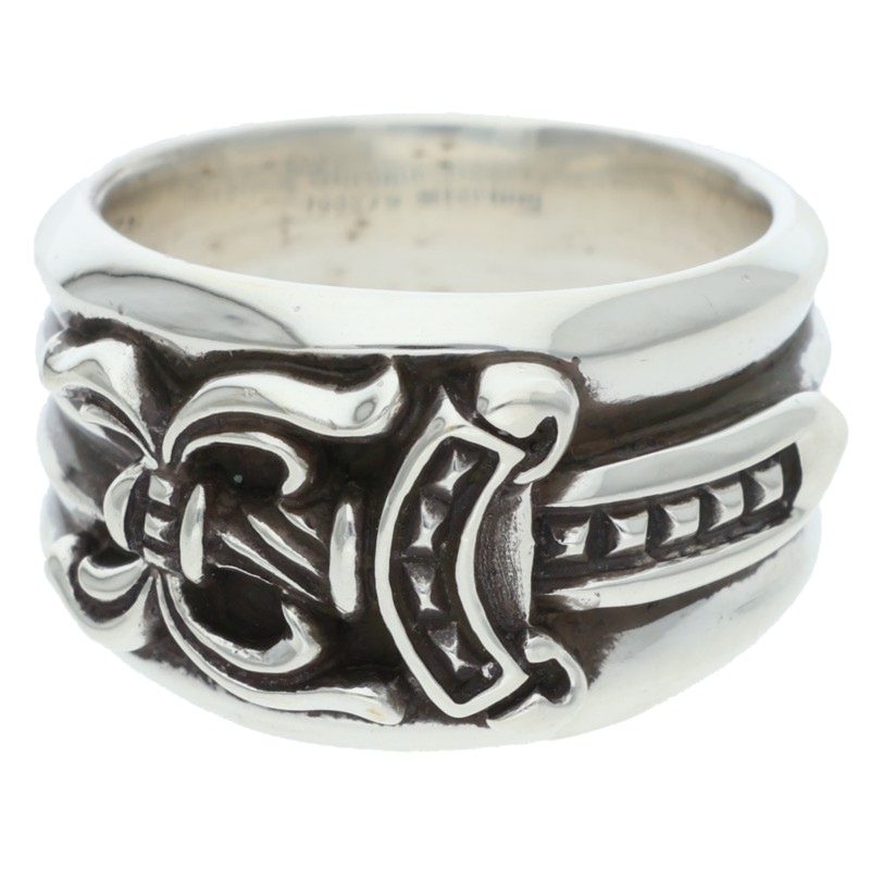 クロムハーツ Chrome Hearts 大きさ:18号  DAGGER ダガー しろがね色輪っか(しろがね色 17.39g)【325062】【SJ02】【小物】【中古】bb412#rinkan*B