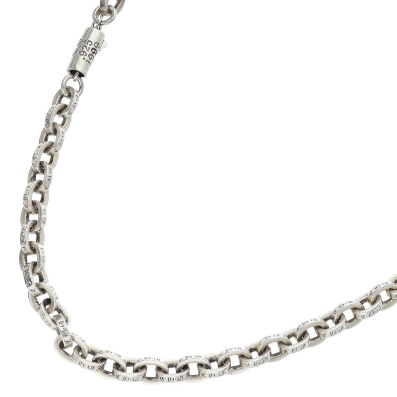 クロムハーツ Chrome Hearts 大きさ:18inch  PAPER CHAIN 18 調査報告チェーン店18inch しろがね色首飾り(しろがね色 28.77g)【425062】【SS07】【小物】【中古】bb460#rinkan*B