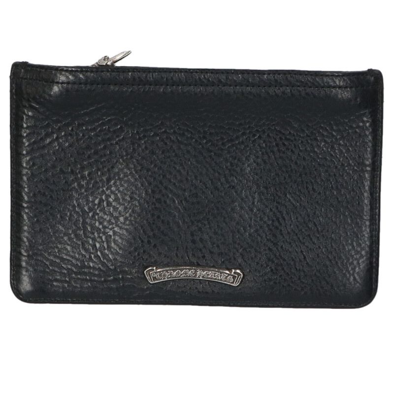 クロムハーツ Chrome Hearts   ZPR CHNG PURSE2 チェンジパース #2ダガージップコインケース(黒いこと×しろがね色)【425062】【FK04】【小物】【中古】bb443#rinkan*A