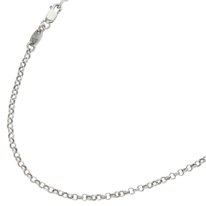 クロムハーツ Chrome Hearts 大きさ:18inch  NECKCHAIN R18 ロールチェーン18inch しろがね色首飾り(しろがね色 4.7g)【825062】【FK04】【小物】【中古】bb443#rinkan*B