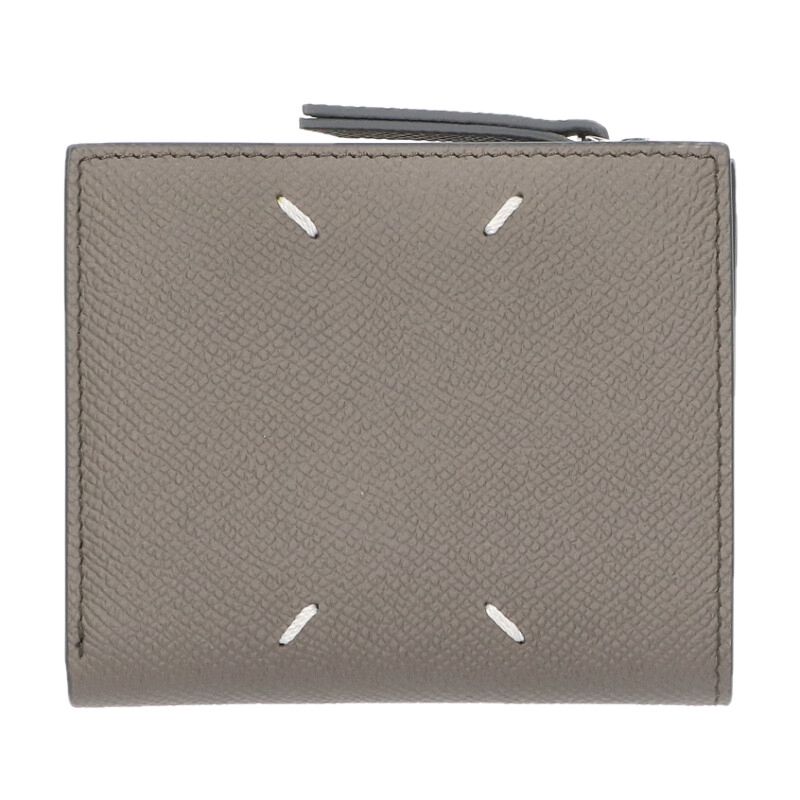 メゾンマルジェラ Maison Margiela   SA1UI0020 4ステッチフリップフラップ金入れ(薄墨色)【706062】【BS99】【小物】【中古】bb187#rinkan*A