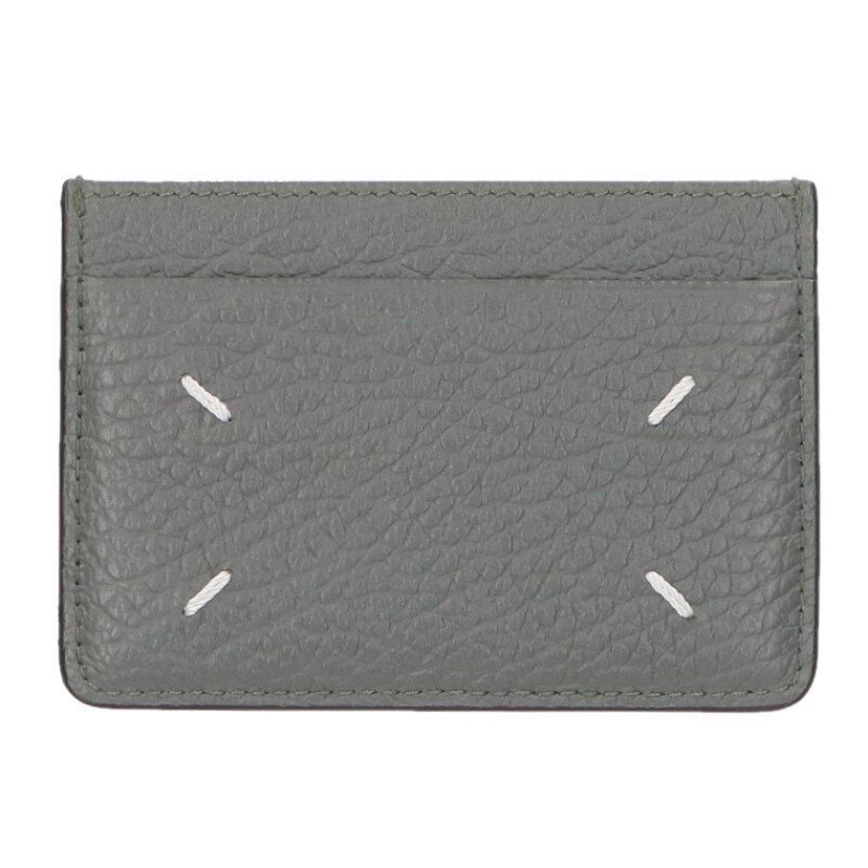 メゾンマルジェラ Maison Margiela   SA1VX0005 4ステッチレザーカードケース(薄墨色)【706062】【BS99】【小物】【中古】bb187#rinkan*A