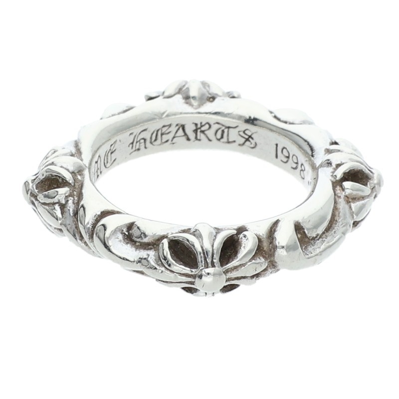 クロムハーツ Chrome Hearts 大きさ:6号  SBT BAND SBTダンス楽隊 しろがね色輪っか(しろがね色 7.15g)【325062】【GZ11】【小物】【中古】bb448#rinkan*B