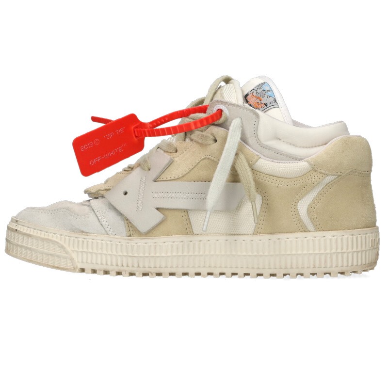 象牙色 OFF-WHITE 大きさ:41  OFF COURT LOW ローカットスニーカー(白いこと)【925062】【BS99】【メンズ】【小物】【中古】bb187#rinkan*B