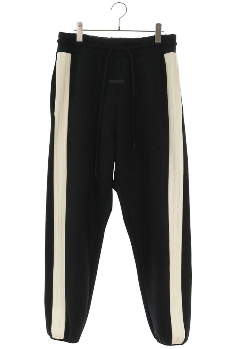 アディダス adidas ×フィアオブゴッド FEAR OF GOD サイズ:M IS8762 サイドラインスウェットロングパンツ(ブラック×ホワイト)【525062】【BS99】【メンズ】【中古】bb187#rinkan*B|RINKAN