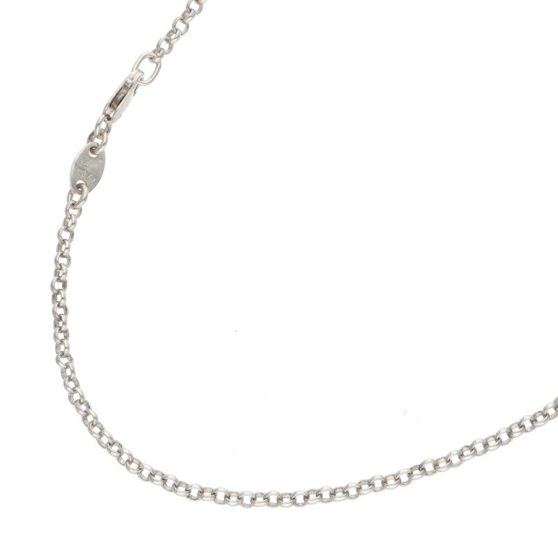 クロムハーツ Chrome Hearts 大きさ:18inch  PAPER CHAIN 18 調査報告チェーン店18inch しろがね色首飾り(しろがね色 34.11g)【525062】【SJ02】【小物】【中古】bb132#rinkan*B