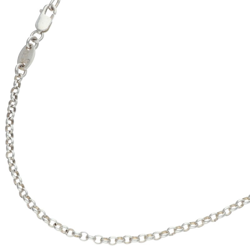 クロムハーツ Chrome Hearts 大いさ:16inch  NECKCHAIN R16 ロールチェーン16inch しろがね色頸飾り(しろがね色 4.65g)【525062】【NO05】【小物】【中古】bb209#rinkan*B