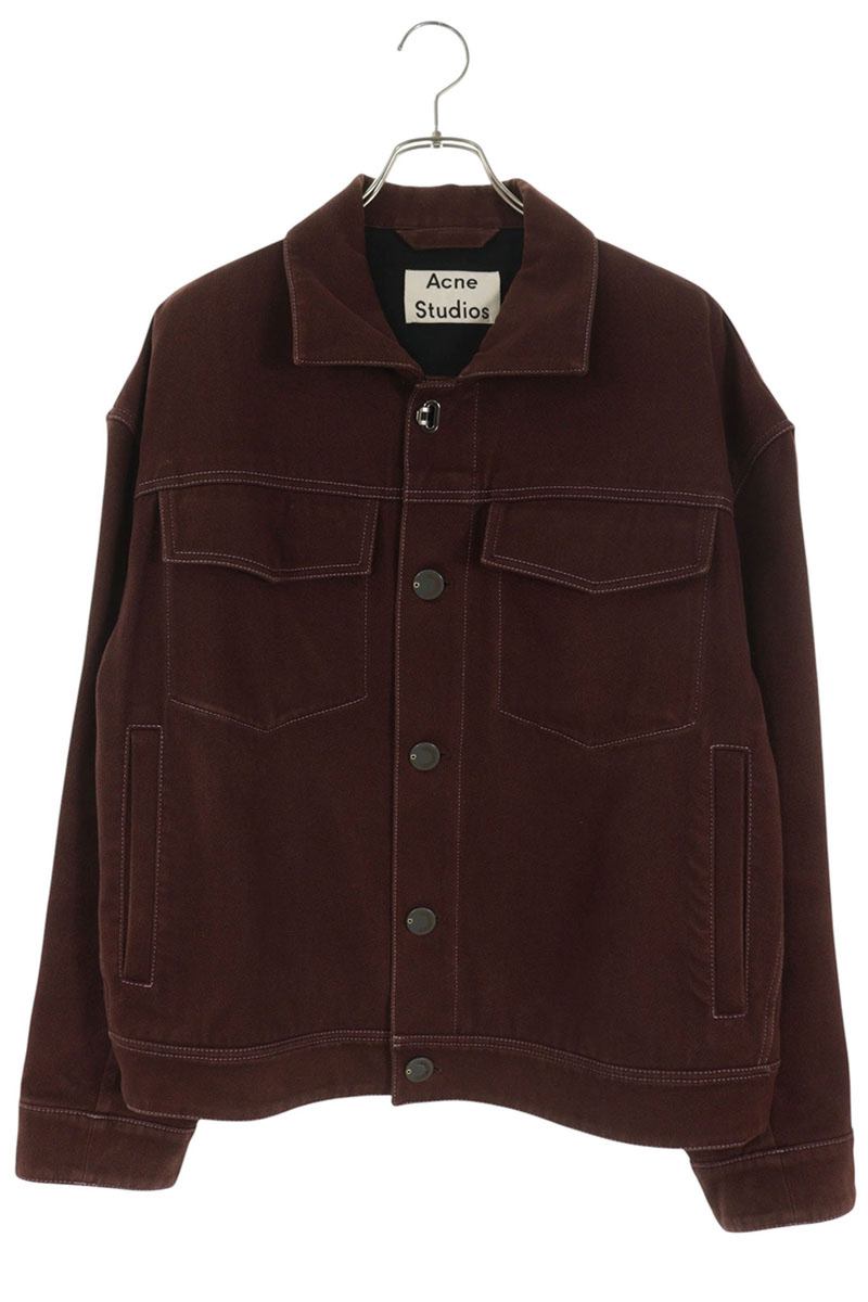 アクネストゥディオズ ACNE STUDIOS 大いさ:48  FN-MN-OUTW000187 コットンツイルジャケットブルゾン(赤銅色)【525062】【BS99】【メンズ】【中古】bb378#rinkan*B