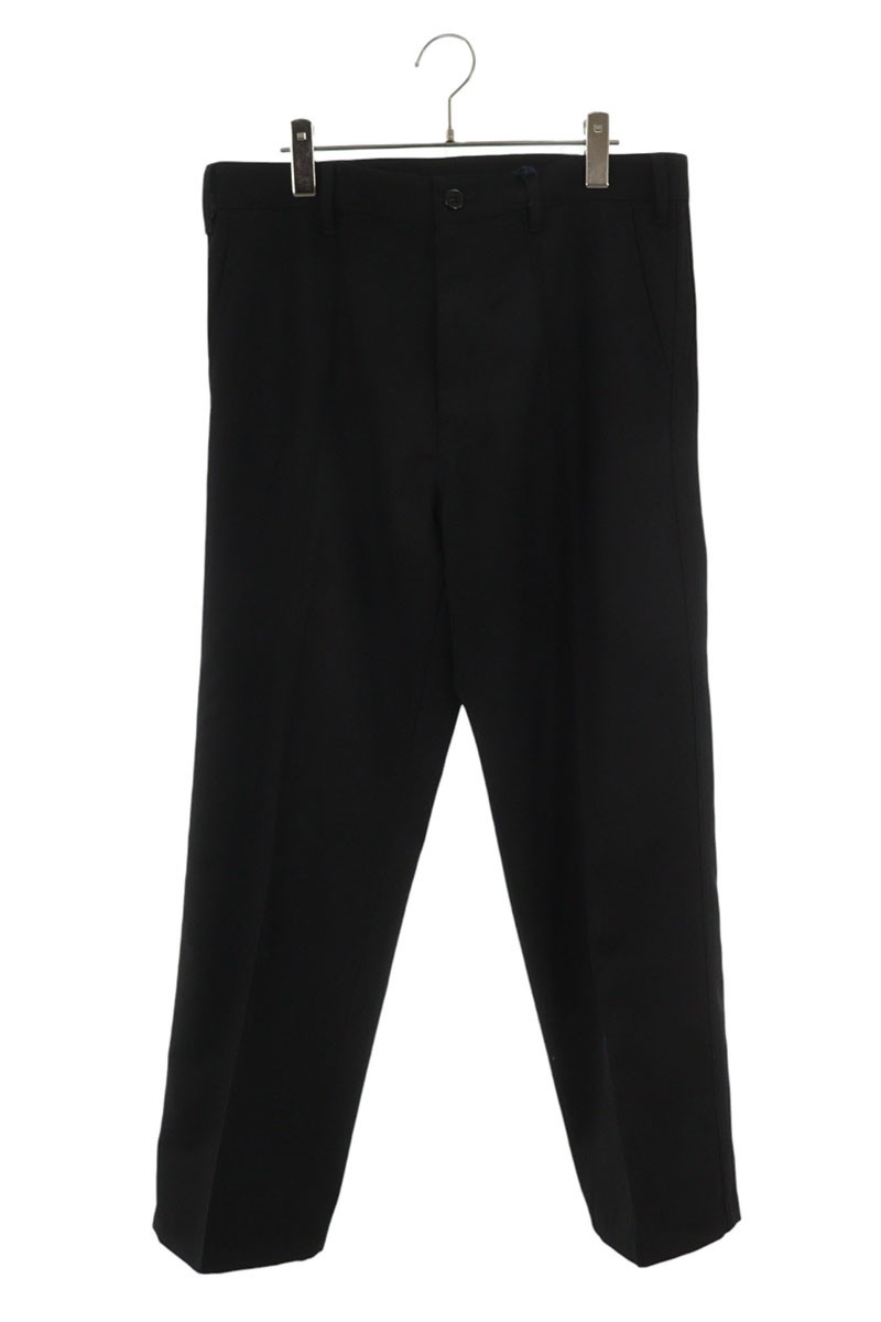 プラダ PRADA 大きさ:48  UP0371 トライアングルプレートウールロングパンツロングパンツ(黒いこと)【425062】【SB01】【メンズ】【中古】bb78#rinkan*A