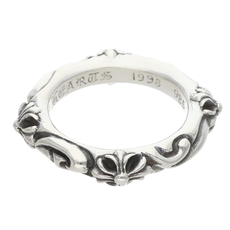 クロムハーツ Chrome Hearts 大きさ:21.5号  SBT BAND SBTダンス楽隊 しろがね色輪っか(しろがね色 10g)【625062】【SJ02】【小物】【中古】bb396#rinkan*B