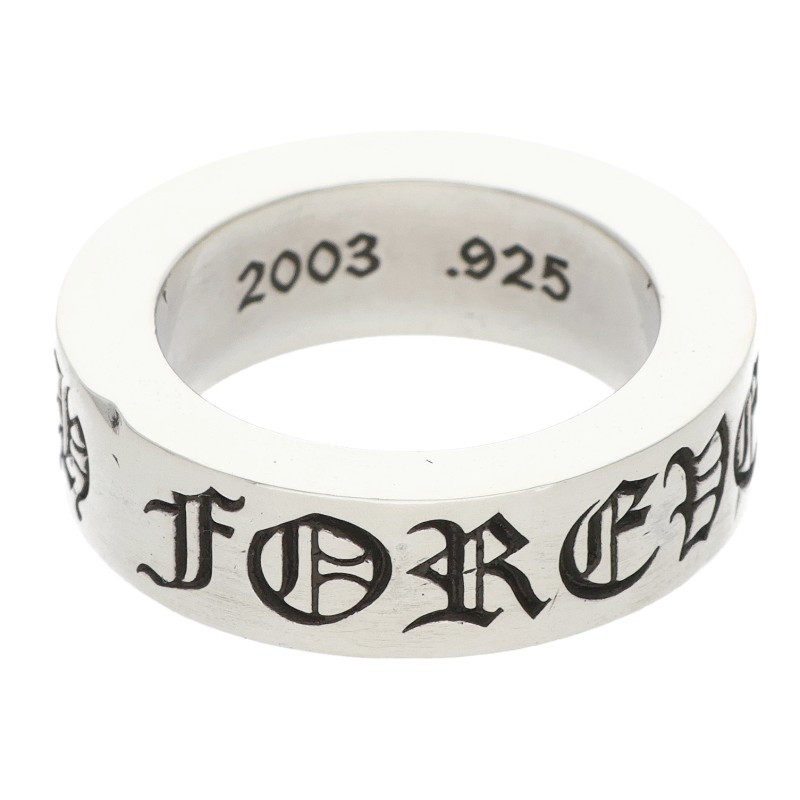 クロムハーツ Chrome Hearts 大きさ:6号  6粍 SPACER FOREVER 6粍スペーサーフォーエバー しろがね色輪っか(しろがね色 9.8g)【625062】【SS07】【小物】【中古】bb212#rinkan*B
