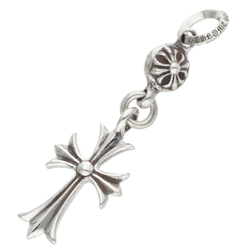 クロムハーツ Chrome Hearts   1B TNY CH CRS 1ボールタイニーCH差し交わす しろがね色首飾りいの一番(しろがね色 6.84g)【525062】【SS07】【小物】【中古】bb406#rinkan*B