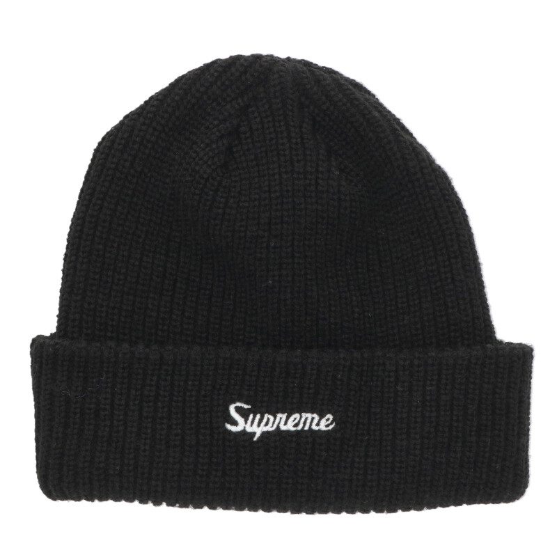 シュプリーム SUPREME   24AW  Loose Gauge Beanie ルーズゲージビーニー(黒いこと)【706062】【BS99】【小物】【中古】bb378#rinkan*B