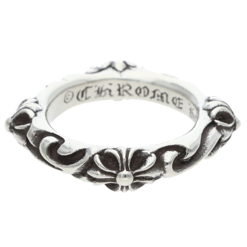 クロムハーツ Chrome Hearts 大きさ:12号  SBT BAND SBTダンス楽隊 しろがね色輪っか(しろがね色 7.48g)【725062】【HJ12】【小物】【中古】bb334#rinkan*B
