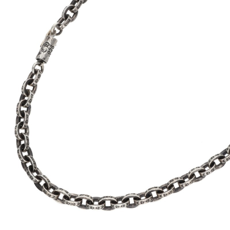 クロムハーツ Chrome Hearts 大いさ:24inch  PAPER CHAIN 24 調査報告チェーン店24inch しろがね色頸飾り(しろがね色 38.12g)【825062】【SS07】【小物】【中古】bb377#rinkan*C