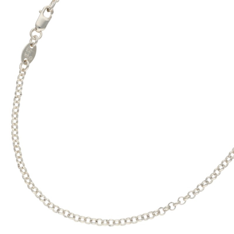 クロムハーツ Chrome Hearts 大きさ:16inch  NECKCHAIN R16 ロールチェーン16inch しろがね色首飾り(しろがね色 4.37g)【106062】【聞き入れる15】【小物】【中古】bb51#rinkan*B