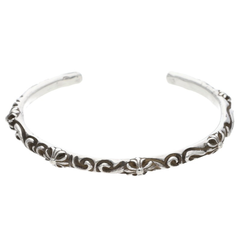 クロムハーツ Chrome Hearts   BANGLE SBT SBTダンス楽隊 しろがね色腕輪(しろがね色 17.99g)【825062】【聞き入れる15】【小物】【中古】bb409#rinkan*B