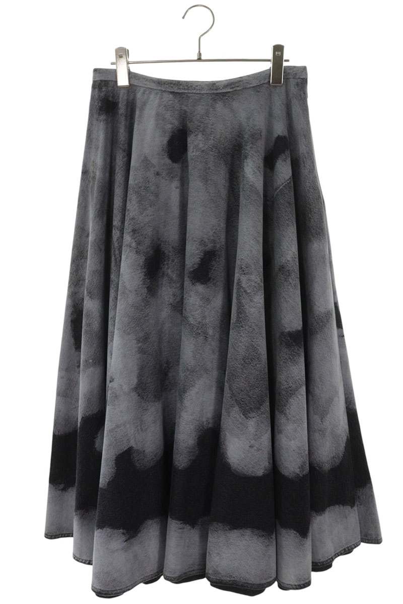 ディオール Christian Dior 大きさ:40  022J04A3154 タイダイ柄ジーンズスコート(薄墨色調)【925062】【BS99】【レディース】【中古】bb334#rinkan*B