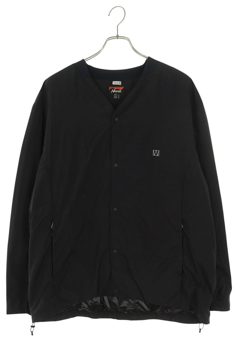 シークエル SEQUEL ×ナンガ NANGA 大いさ:L WEEKEND ナイロンノーカーラージャケット(黒いこと)【725062】【BS99】【メンズ】【中古】bb18#rinkan*B
