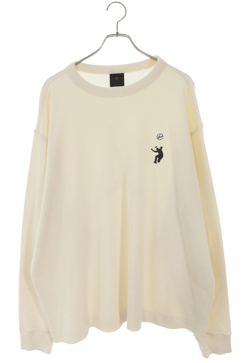 ナイキ NIKE ×フラグメントデザイン fragment design サイズ:XL IM6558-110 UNION ロゴワッペンサーマル長袖カットソー(ホワイト)【925062】【BS99】【メンズ】【中古】bb18#rinkan*A|RINKAN