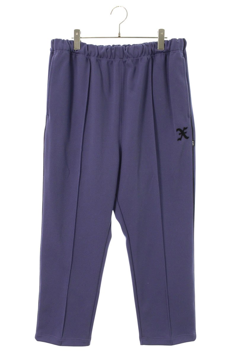 ゴッドセレクショントリプルエックス GOD SELECTION XXX 大きさ:XL Xワッペントラックロングパンツ(パープル)【106062】【BS99】【メンズ】【中古】bb18#rinkan*A