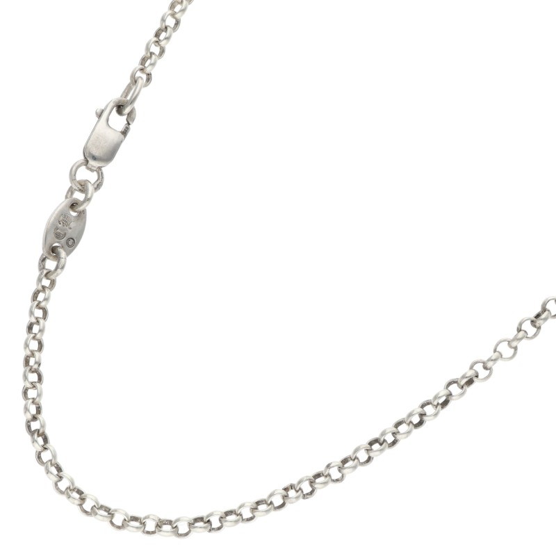 クロムハーツ Chrome Hearts 大きさ:18inch  NECKCHAIN R18 ロールチェーン18inch しろがね色首飾り(しろがね色 5.1g)【825062】【SS07】【小物】【中古】bb378#rinkan*B