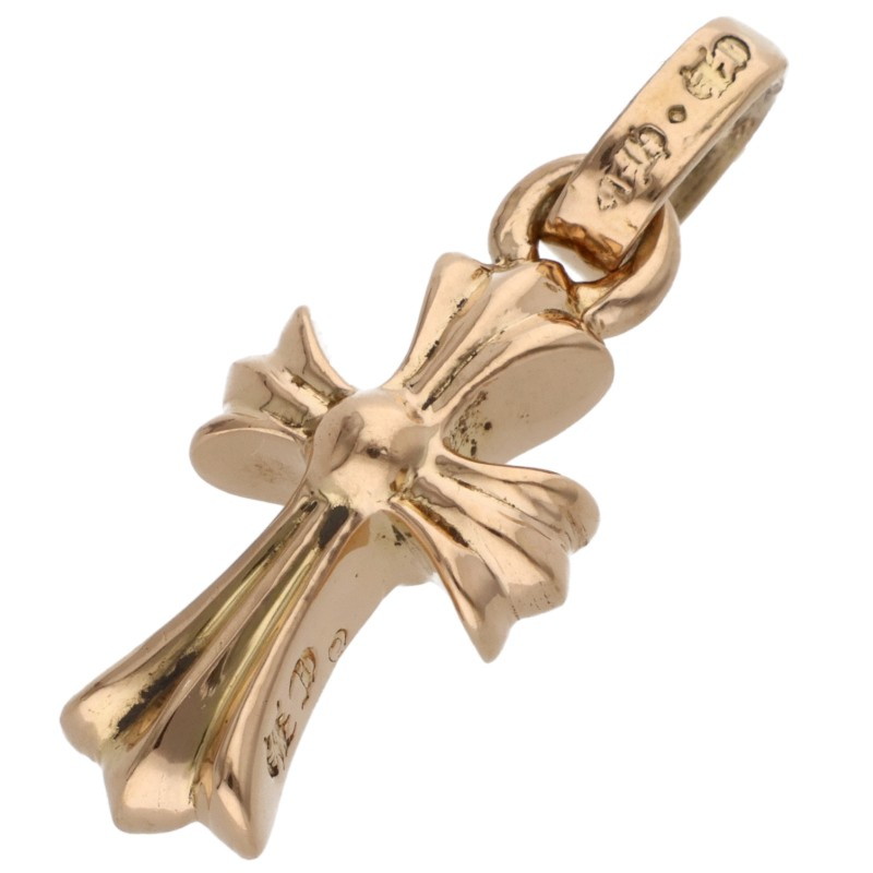 クロムハーツ Chrome Hearts   22K CRS BBYFAT 22Kベイビーファット 惹きつける ゴールド首飾りいの一番(黄色ゴールド 4.3g)【206062】【FK04】【小物】【中古】bb223#rinkan*B