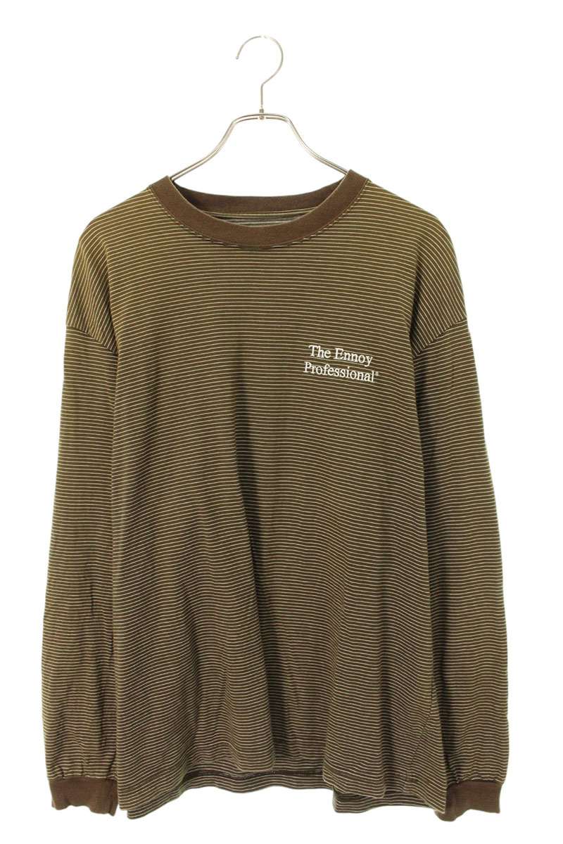 エンノイ ENNOY 大きさ:L 間借り人長袖カットソー(カーキ)【106062】【BS99】【メンズ】【中古】bb334#rinkan*B