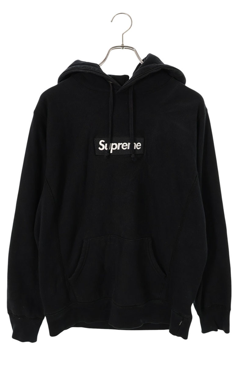 シュプリーム SUPREME 大いさ:M  Box Logo Hooded Sweatshirt ボックスロゴプルオーバーパーカー(黒いこと)【106062】【BS99】【メンズ】【中古】bb334#rinkan*C
